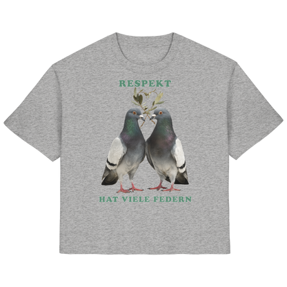 vegwear "Respekt hat viele Federn" - Damen Bio T-Shirt