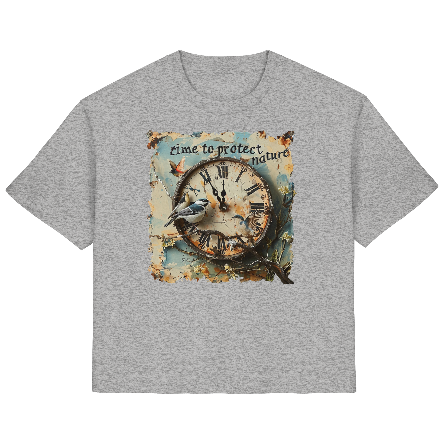 vegwear "time to protect nature" - Damen T-Shirt, nachhaltige Mode