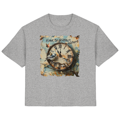 vegwear "time to protect nature" - Damen T-Shirt, nachhaltige Mode