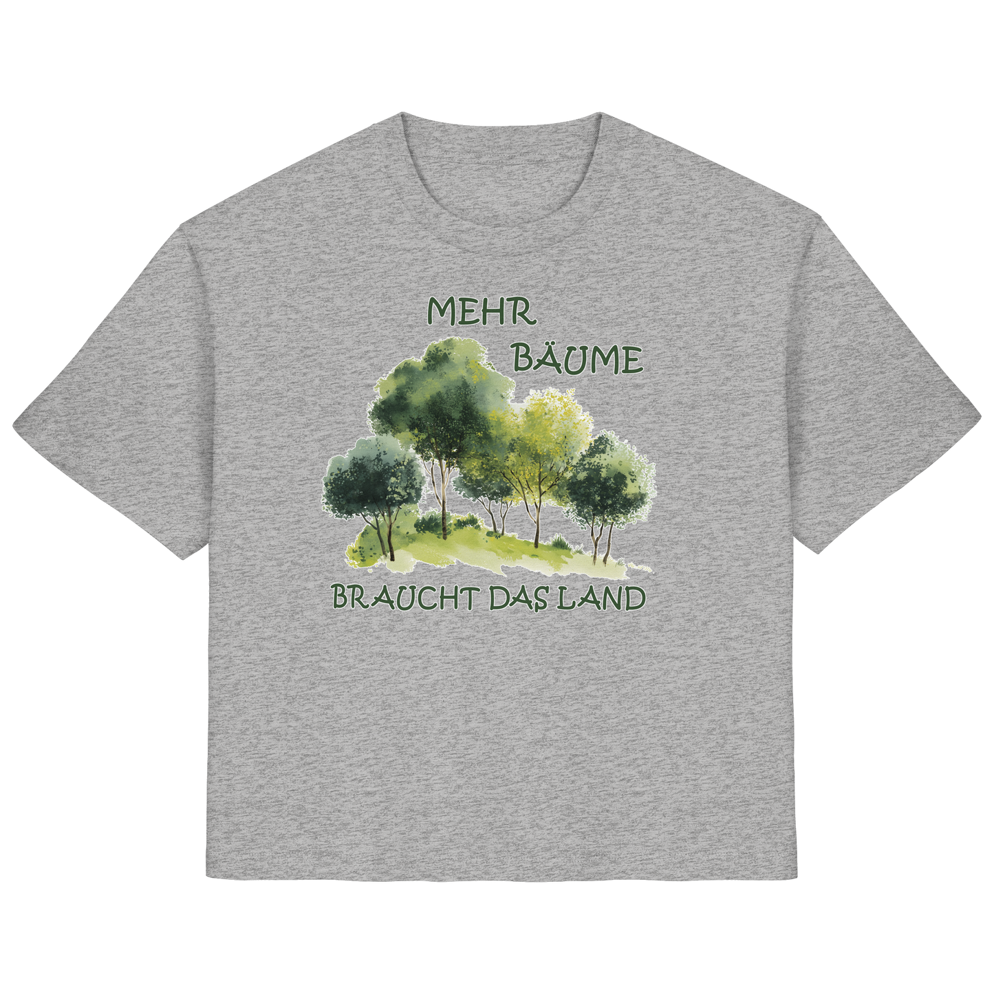 vegwear "mehr Bäume braucht das Land" - Damen Bio T-Shirt, vegan, fair, nachhaltig