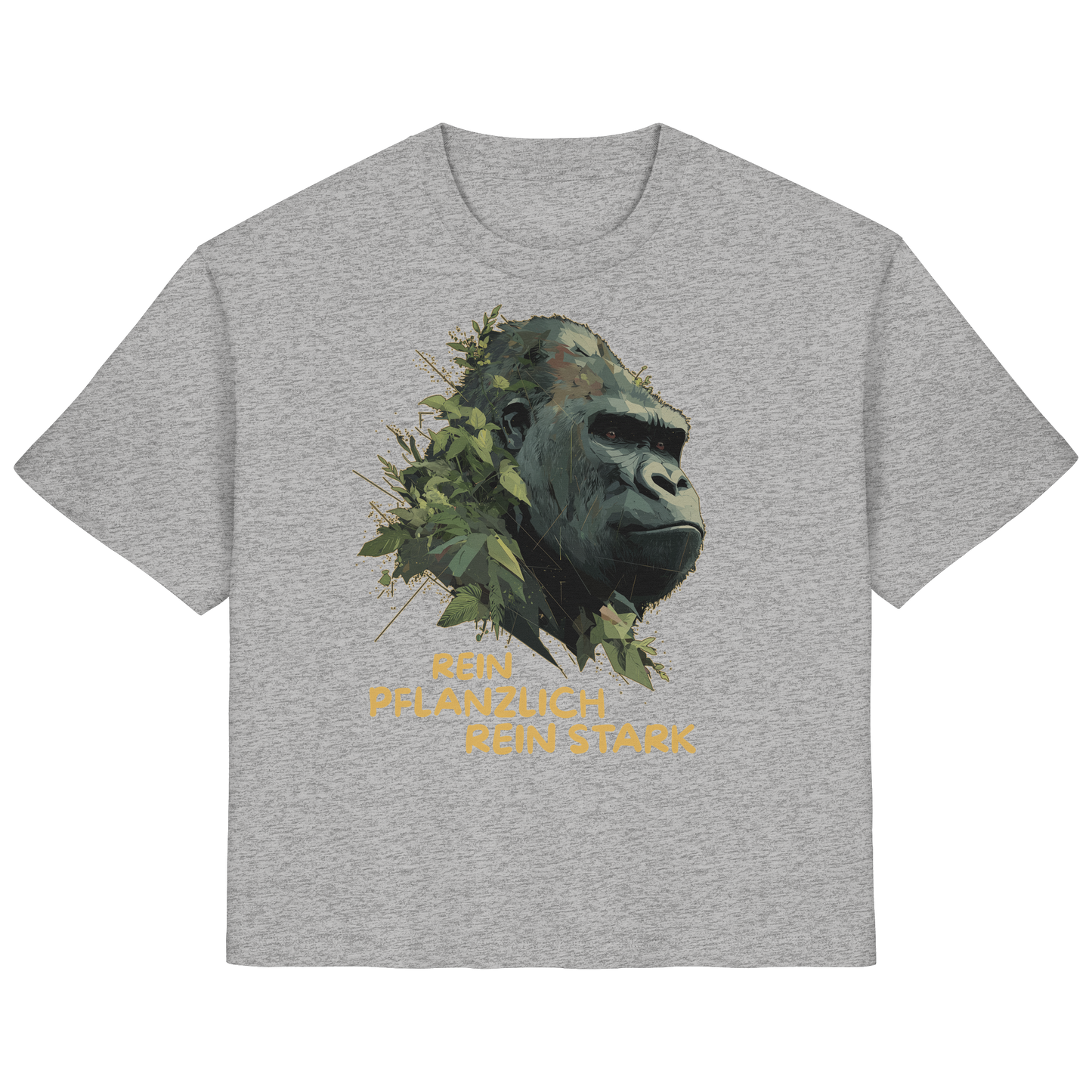 vegwear "Gorilla, rein pflanzlich rein stark" - Damen T-Shirt, bio, vegan