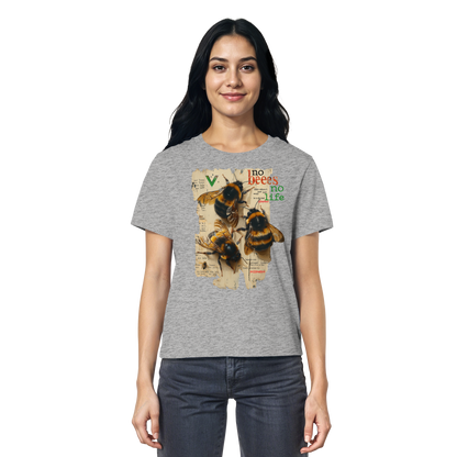 vegwear "no bees no life" 2.0 - Damen T-Shirt, bio, vegan