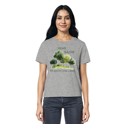 vegwear "mehr Bäume braucht das Land" - Damen Bio T-Shirt, vegan, fair, nachhaltig