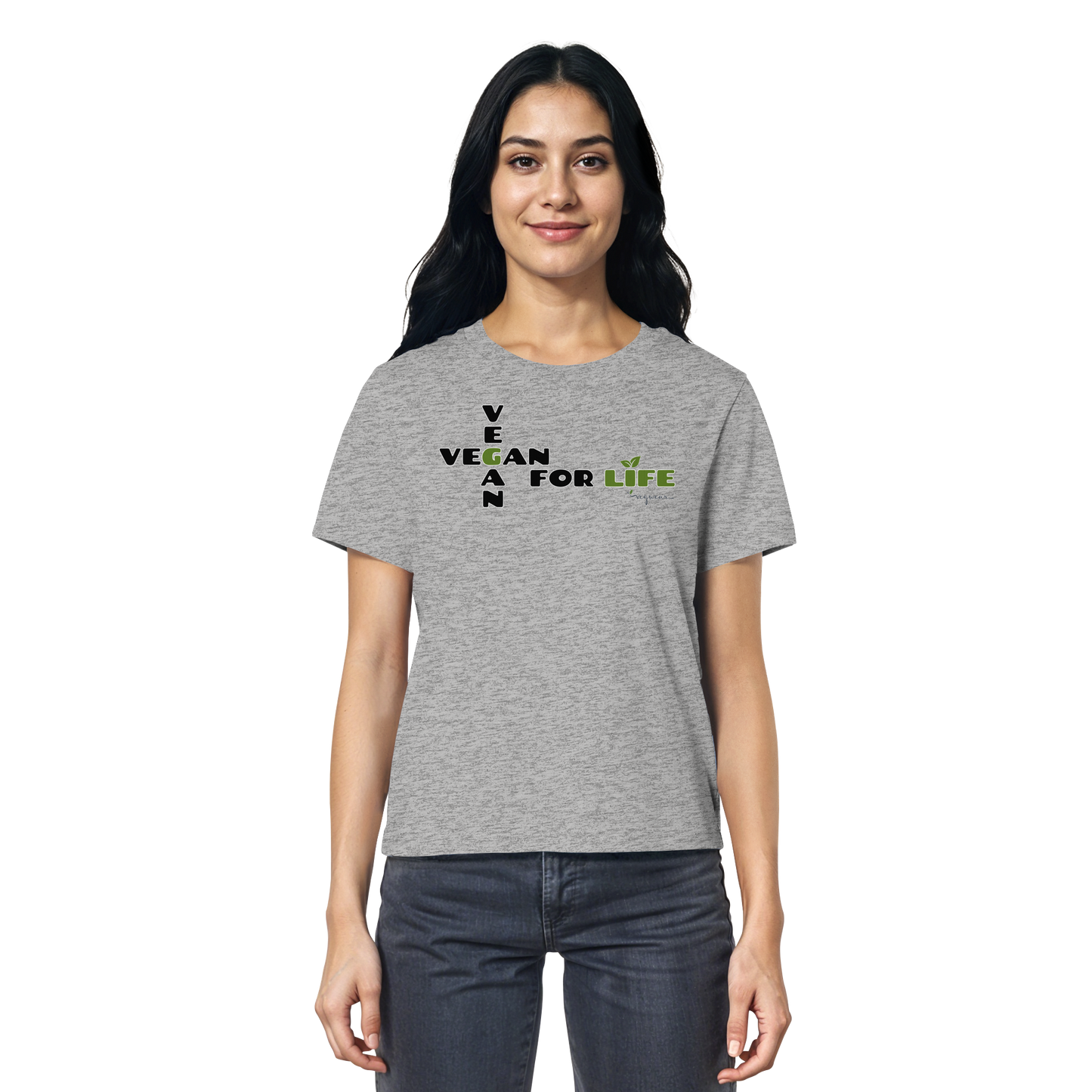 vegwear "vegan for life" - Damen T-Shirt bio vegan fair