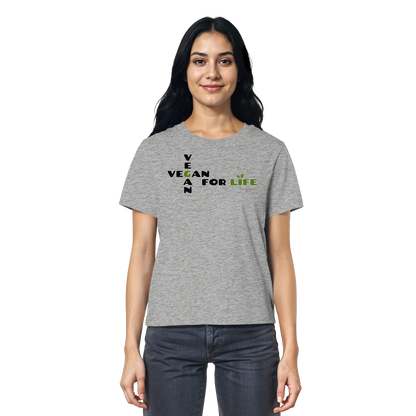 vegwear "vegan for life" - Damen T-Shirt bio vegan fair