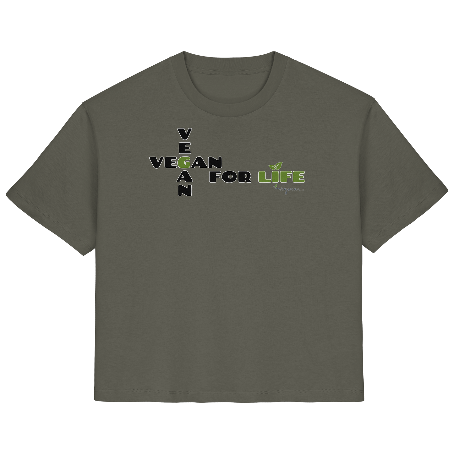 vegwear "vegan for life" - Damen T-Shirt bio vegan fair