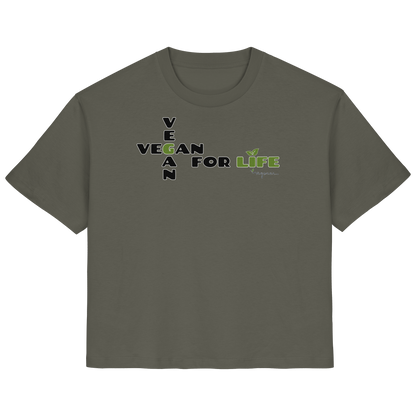 vegwear "vegan for life" - Damen T-Shirt bio vegan fair
