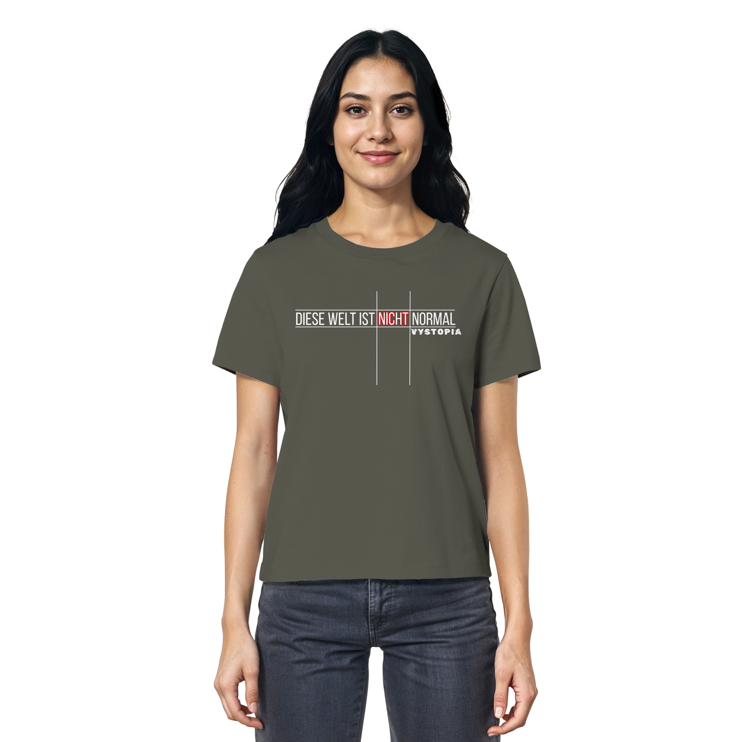 vegwear "Diese Welt ist nicht normal" - Damen Bio T-Shirt