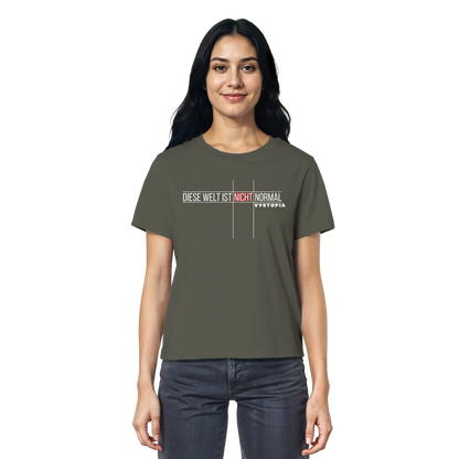 vegwear "Diese Welt ist nicht normal" - Damen Bio T-Shirt