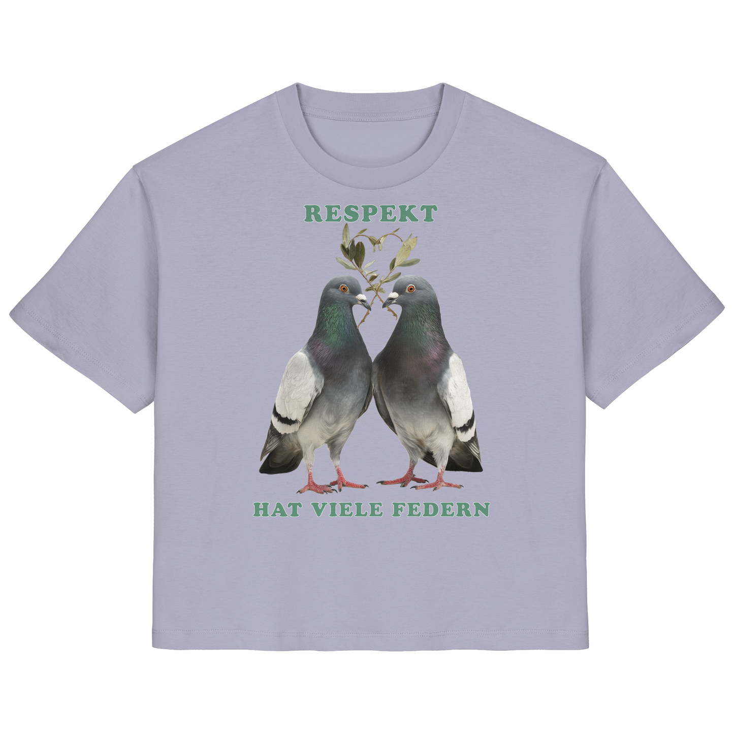 vegwear "Respekt hat viele Federn" - Damen Bio T-Shirt