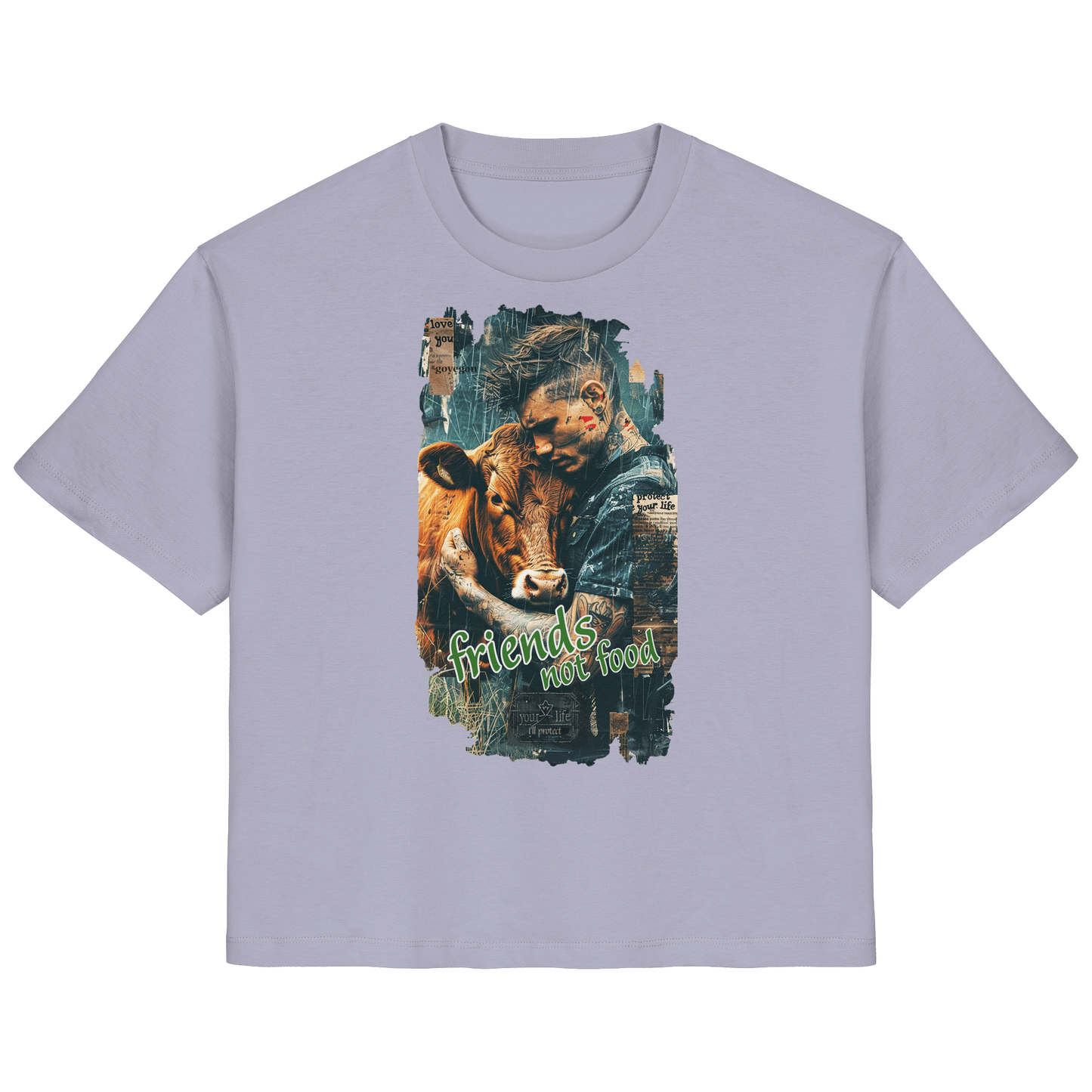 vegwear "friends not food" - Damen Bio T-Shirt, bio, fair