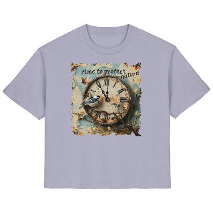 vegwear "time to protect nature" - Damen T-Shirt, nachhaltige Mode