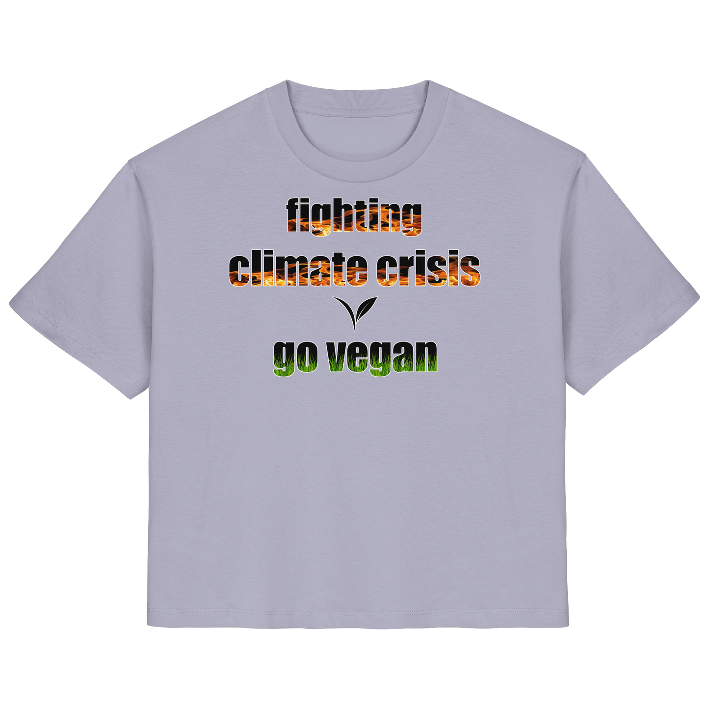 vegwear "fighting climate cirsis" - Damen Bio T-Shirt vegan & klimafreundlich