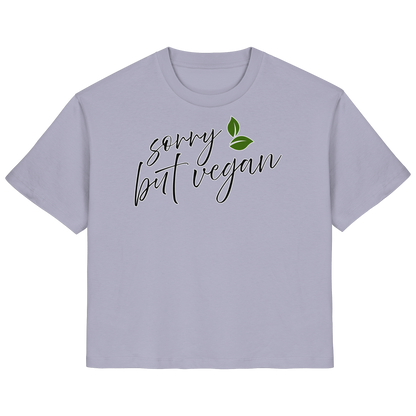 vegwear "sorry but vegan" - women's T-shirt, organic, vegan