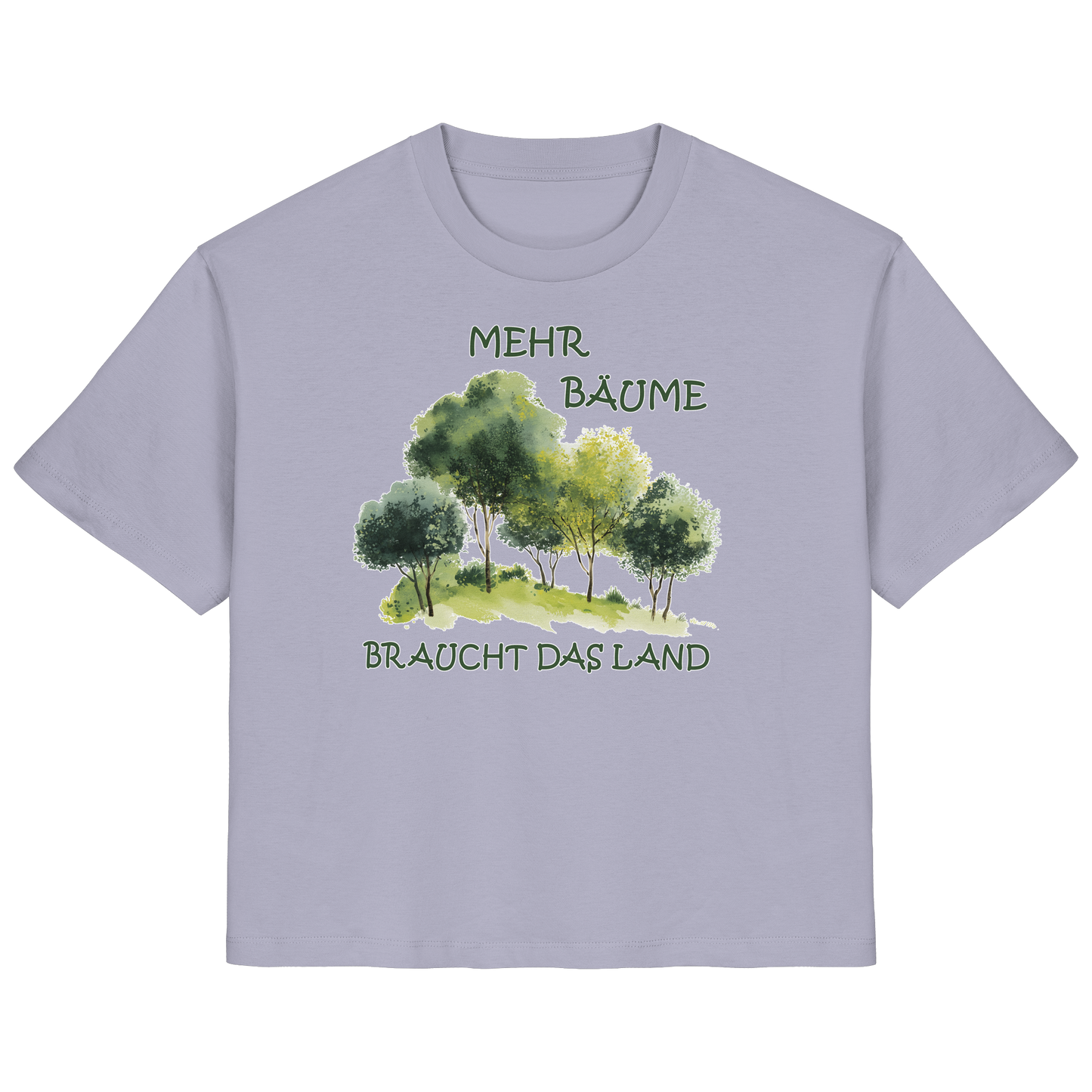 vegwear "mehr Bäume braucht das Land" - Damen Bio T-Shirt, vegan, fair, nachhaltig