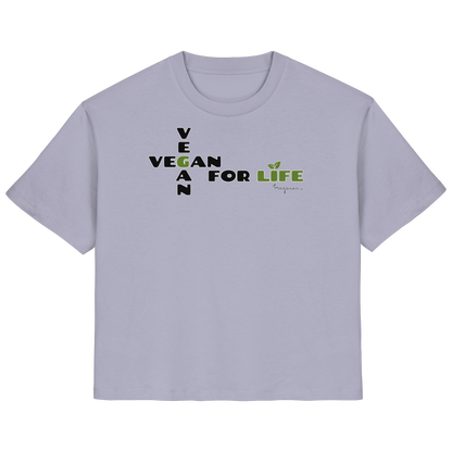 vegwear "vegan for life" - Damen T-Shirt bio vegan fair