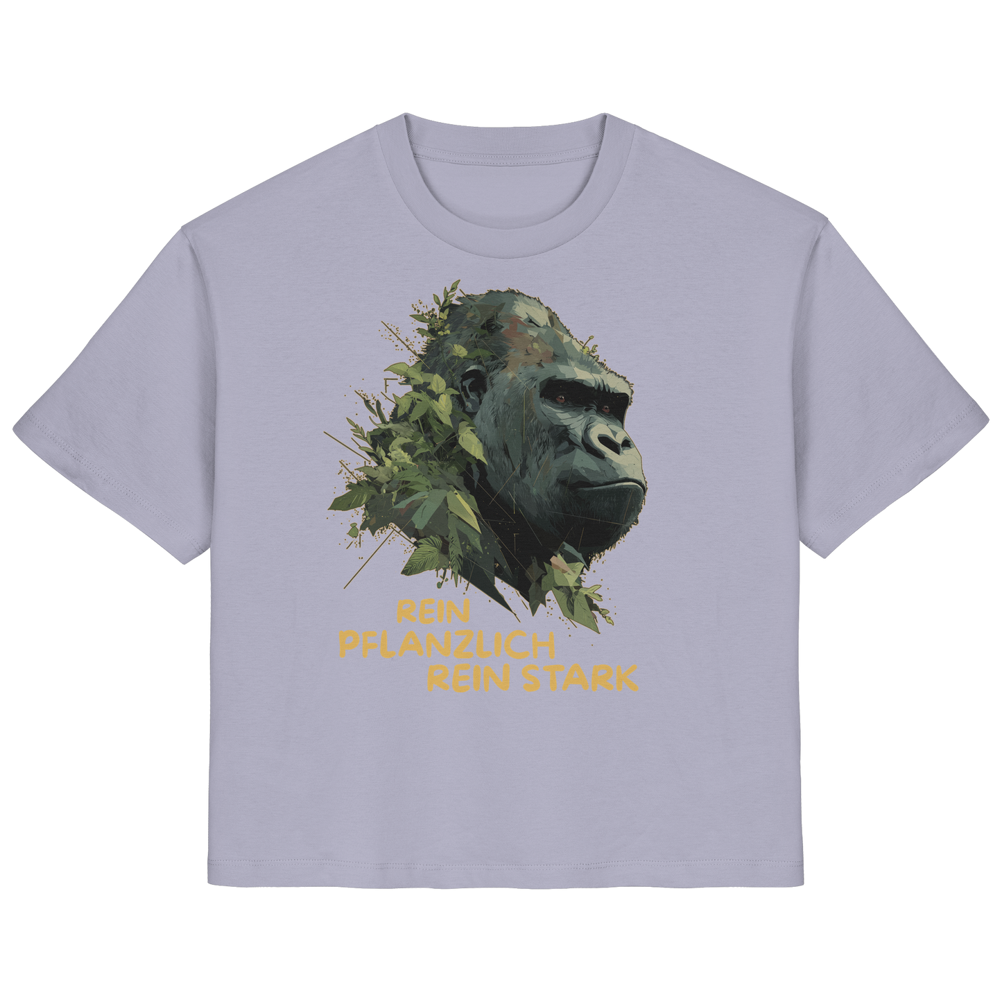 vegwear "Gorilla, rein pflanzlich rein stark" - Damen T-Shirt, bio, vegan