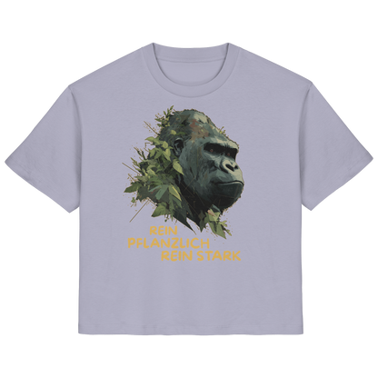 vegwear "Gorilla, rein pflanzlich rein stark" - Damen T-Shirt, bio, vegan