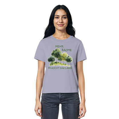 vegwear "mehr Bäume braucht das Land" - Damen Bio T-Shirt, vegan, fair, nachhaltig
