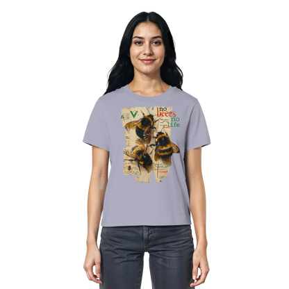 vegwear "no bees no life" 2.0 - Damen T-Shirt, bio, vegan