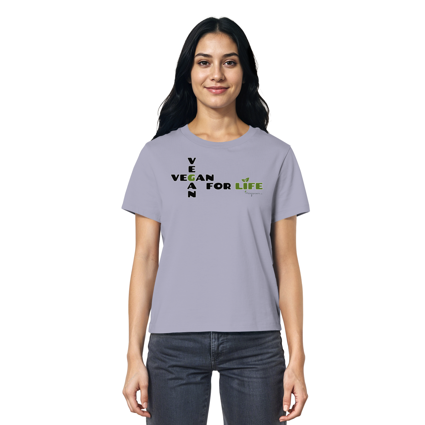 vegwear "vegan for life" - Damen T-Shirt bio vegan fair
