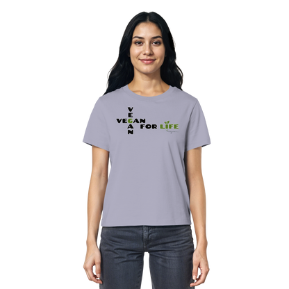 vegwear "vegan for life" - Damen T-Shirt bio vegan fair