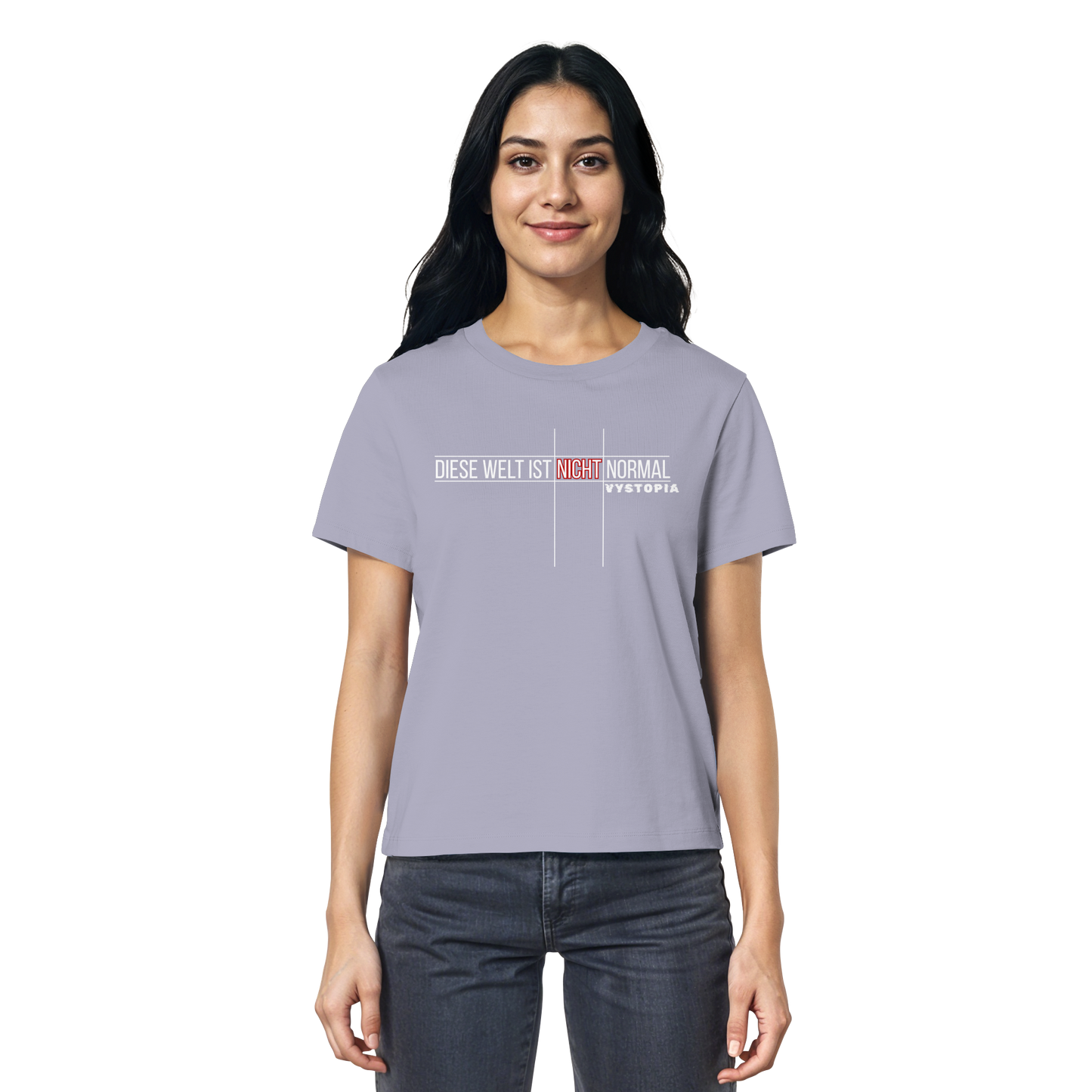 vegwear "Diese Welt ist nicht normal" - Damen Bio T-Shirt
