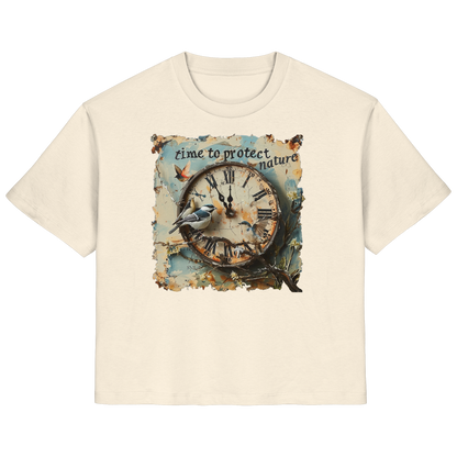 vegwear "time to protect nature" - Damen T-Shirt, nachhaltige Mode