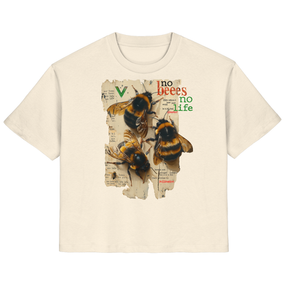vegwear "no bees no life" 2.0 - Damen T-Shirt, bio, vegan