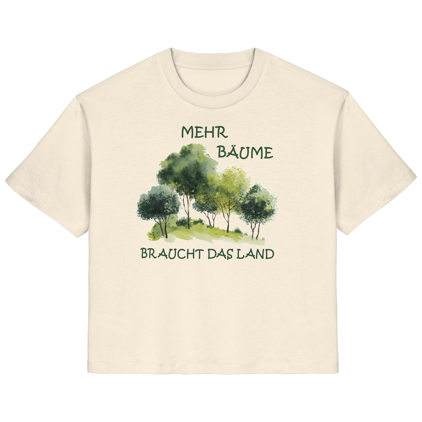 vegwear "mehr Bäume braucht das Land" - Damen Bio T-Shirt, vegan, fair, nachhaltig