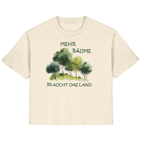 vegwear "mehr Bäume braucht das Land" - Damen Bio T-Shirt, vegan, fair, nachhaltig
