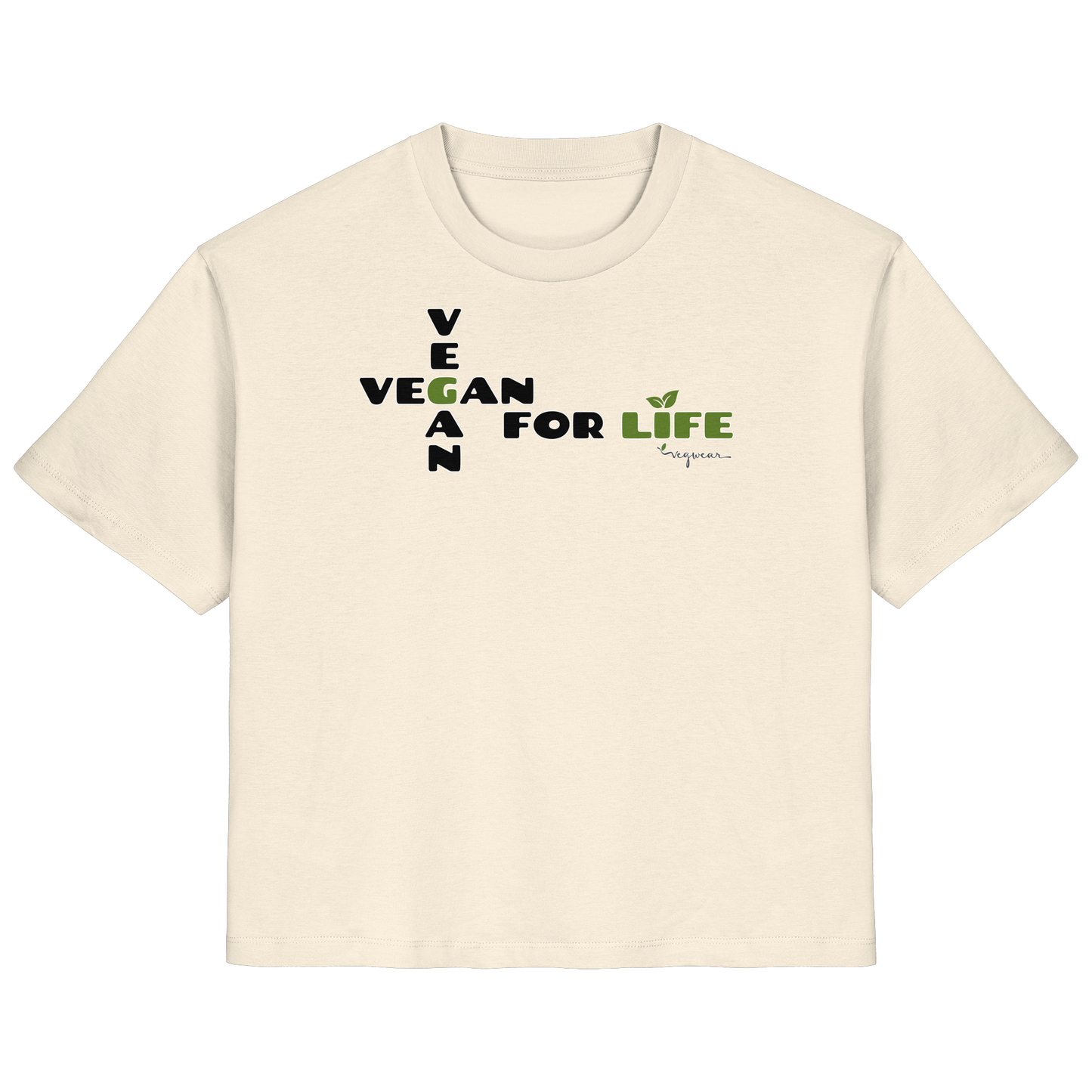 vegwear "vegan for life" - Damen T-Shirt bio vegan fair