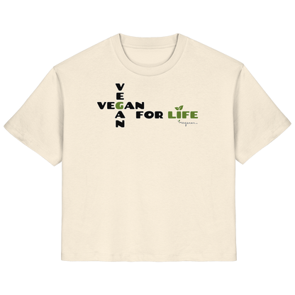 vegwear "vegan for life" - Damen T-Shirt bio vegan fair