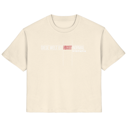 vegwear "Diese Welt ist nicht normal" - Damen Bio T-Shirt