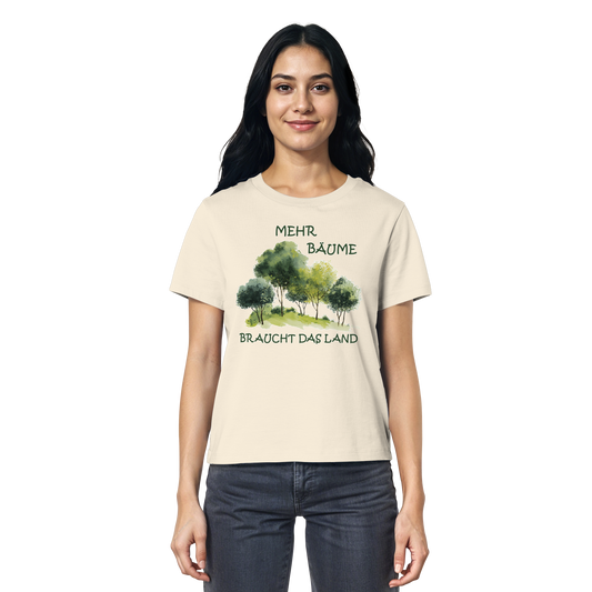 vegwear "mehr Bäume braucht das Land" - Damen Bio T-Shirt, vegan, fair, nachhaltig