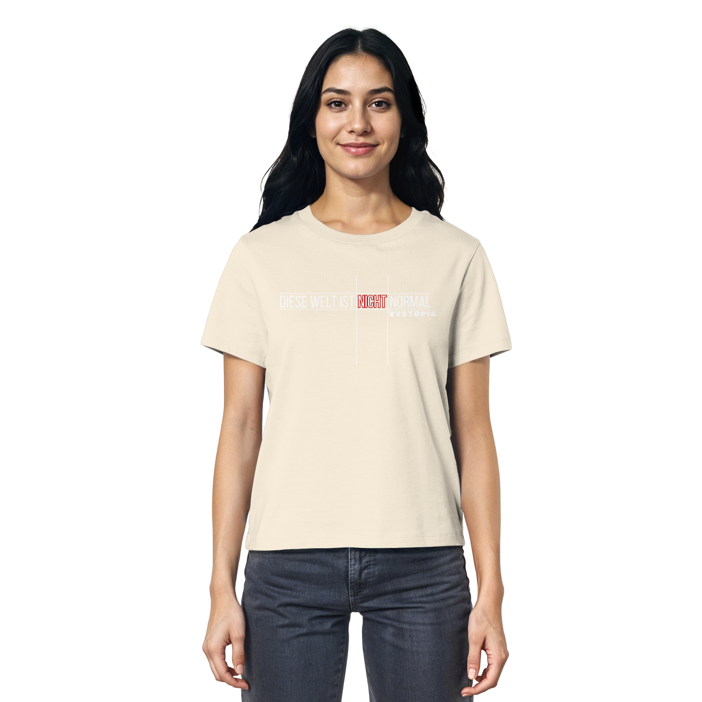 vegwear "Diese Welt ist nicht normal" - Damen Bio T-Shirt