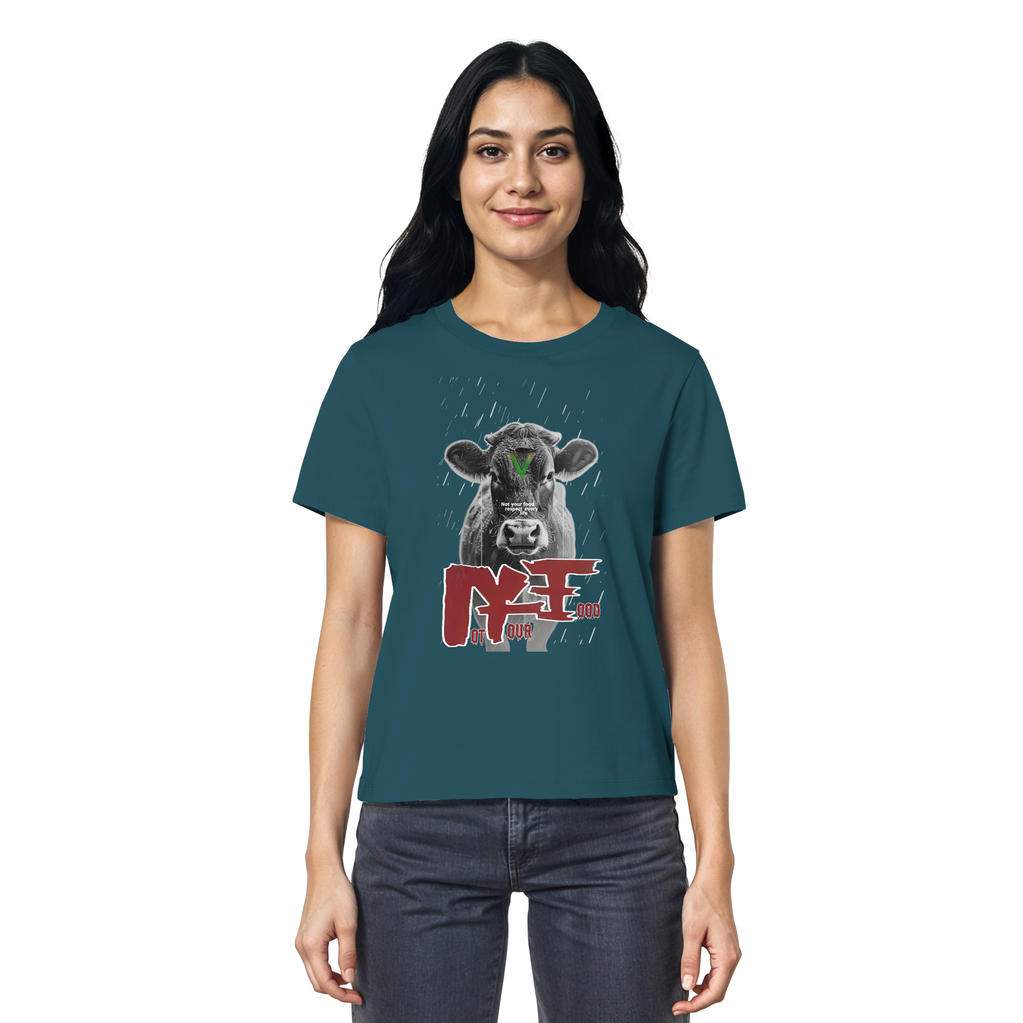 vegwear "not your food" - Damen Bio T-Shirt