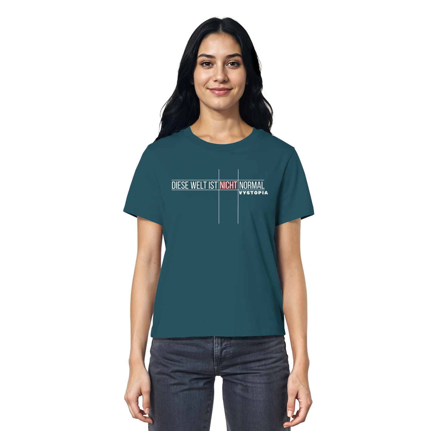 vegwear "Diese Welt ist nicht normal" - Damen Bio T-Shirt