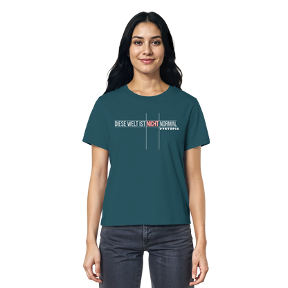 vegwear "Diese Welt ist nicht normal" - Damen Bio T-Shirt