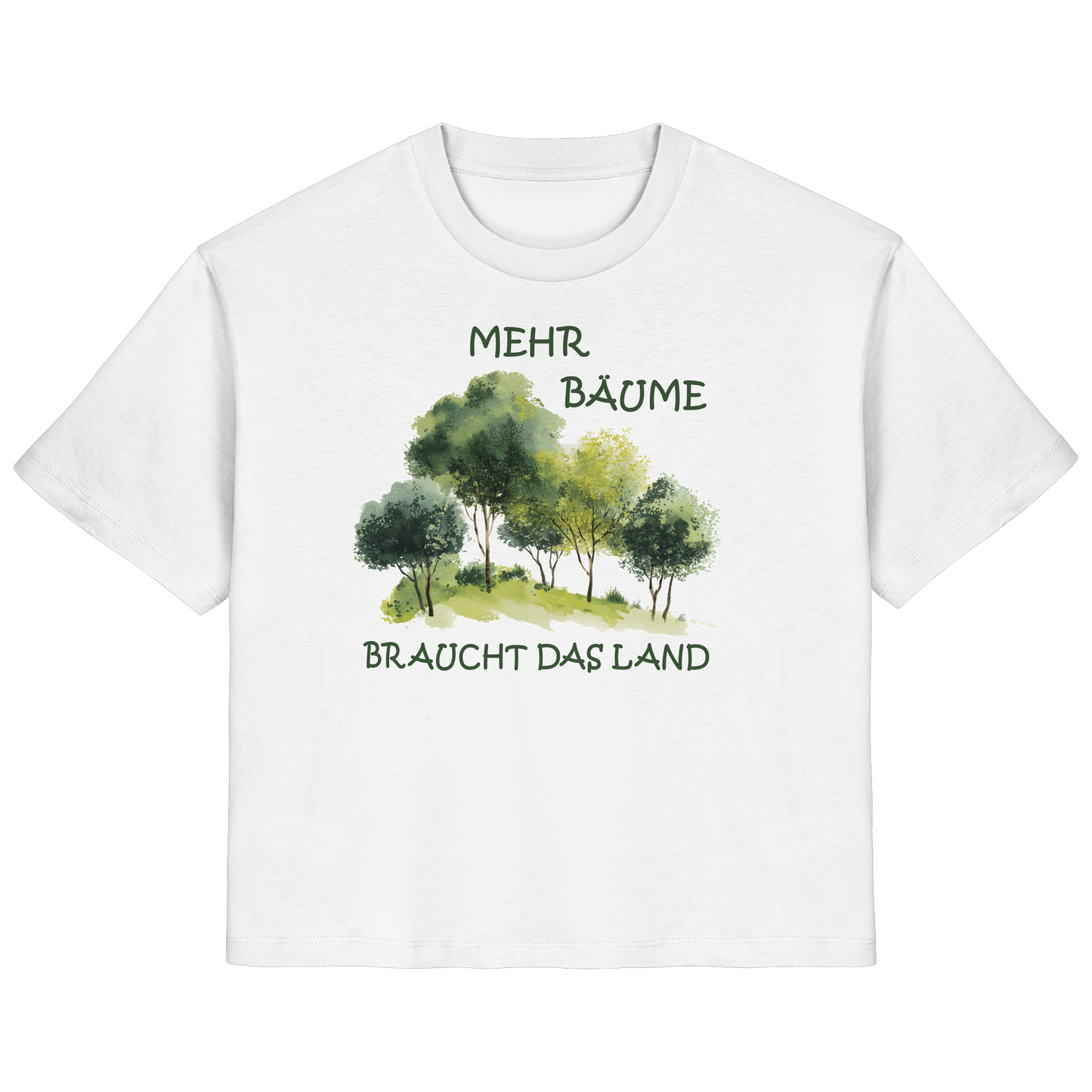 vegwear "mehr Bäume braucht das Land" - Damen Bio T-Shirt, vegan, fair, nachhaltig