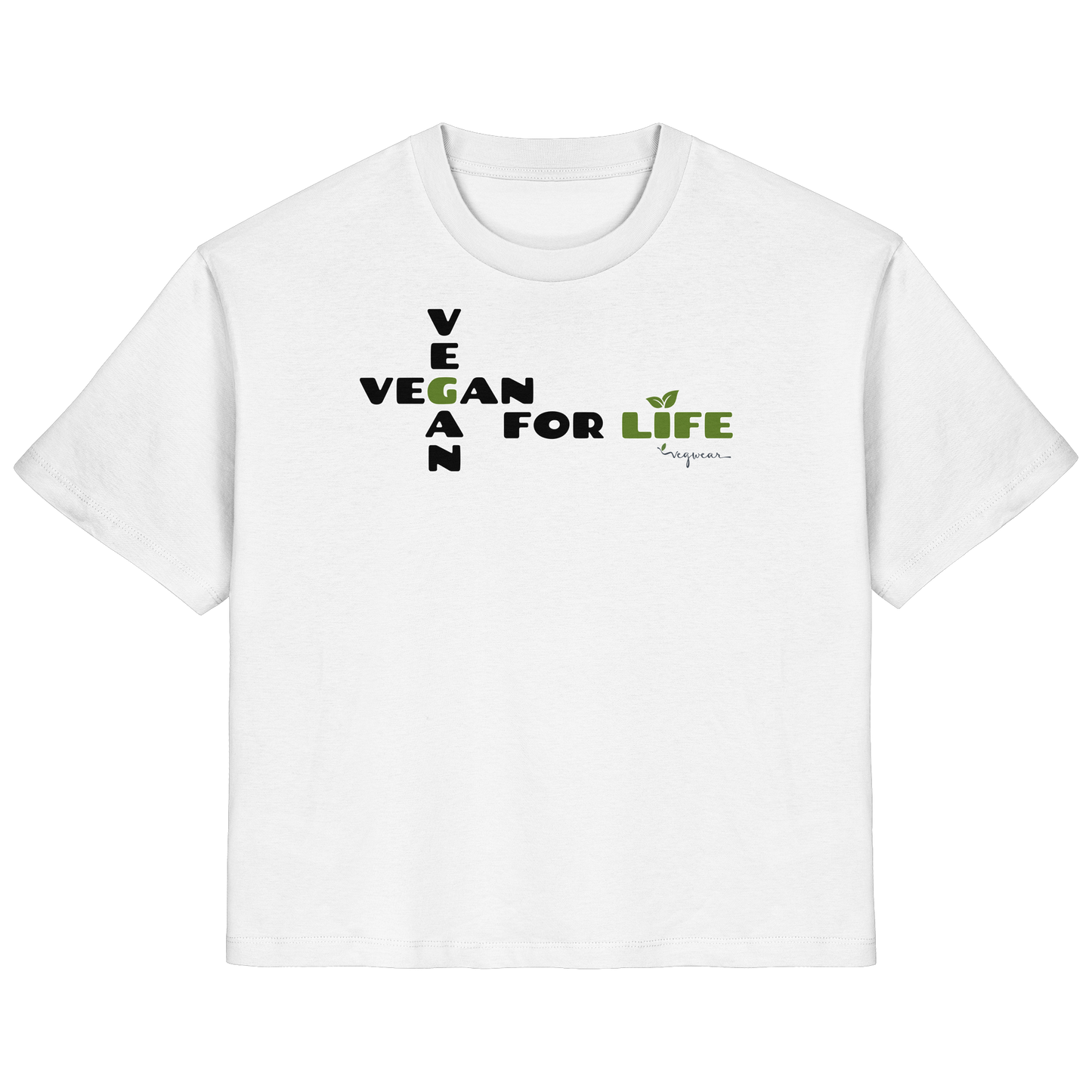 vegwear "vegan for life" - Damen T-Shirt bio vegan fair