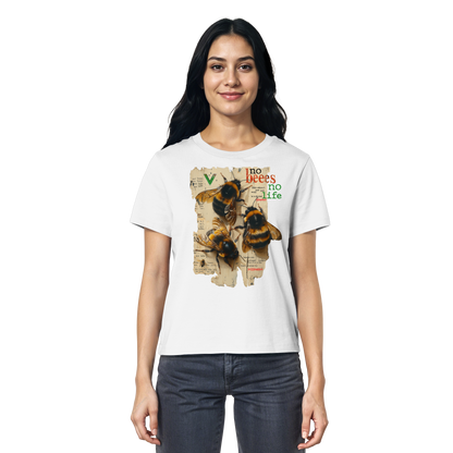 vegwear "no bees no life" 2.0 - Damen T-Shirt, bio, vegan