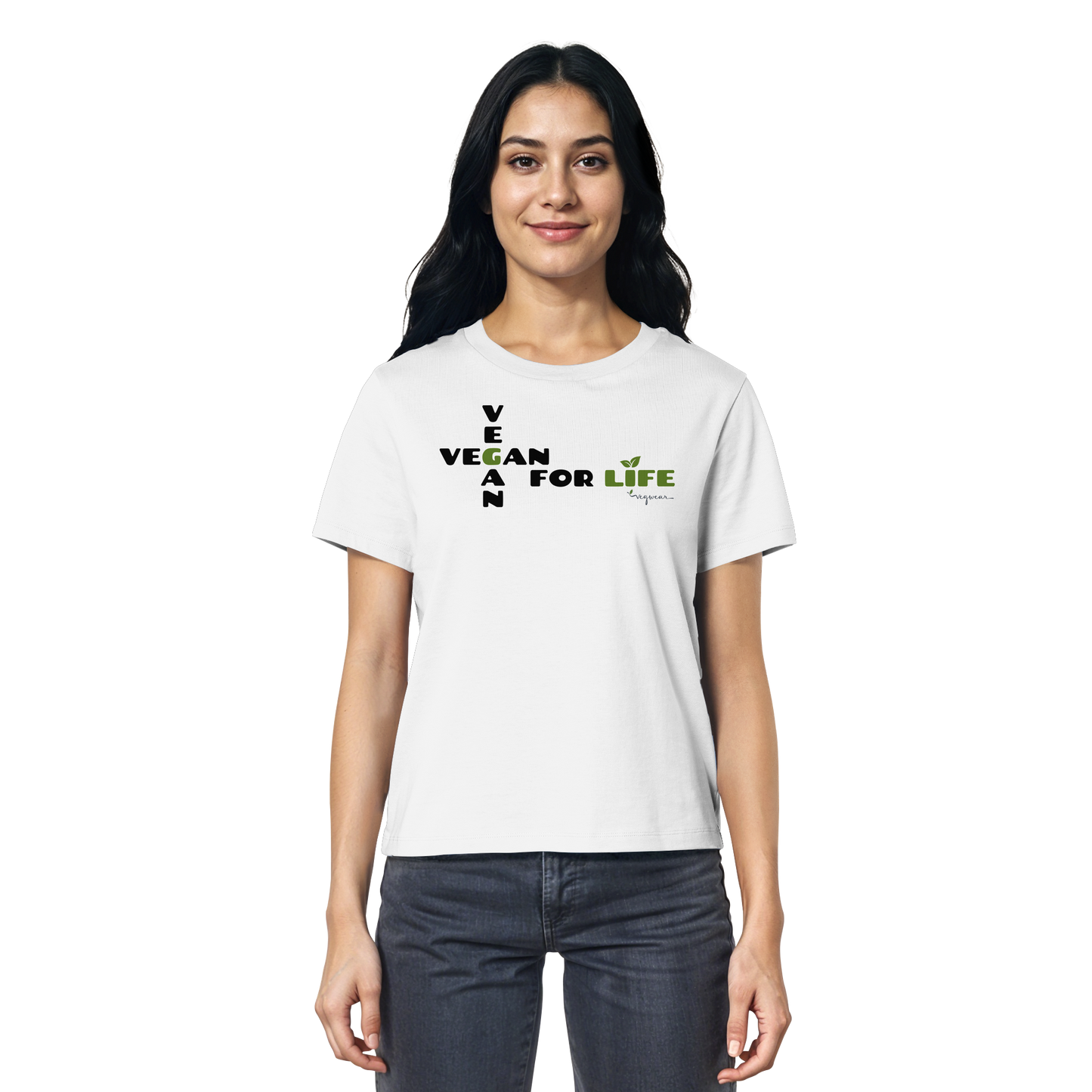 vegwear "vegan for life" - Damen T-Shirt bio vegan fair