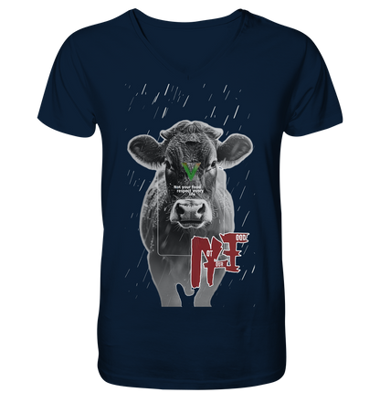 Motiv "not your food" - Herren Bio T-Shirt V-Ausschnitt