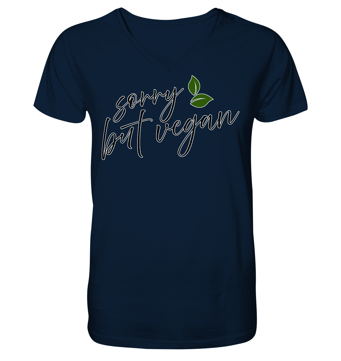 vegwear "sorry but vegan" - Men's V-neck T-shirt, organic