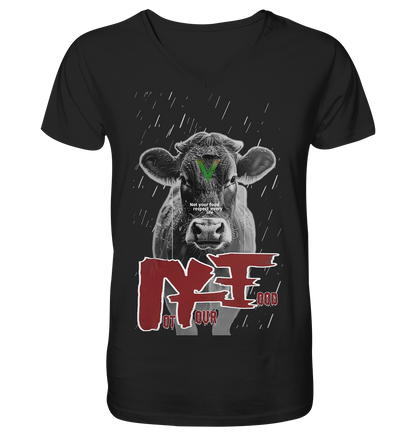 Herren Bio T‑Shirt: Not Your Food V‑Ausschnitt | vegwear
