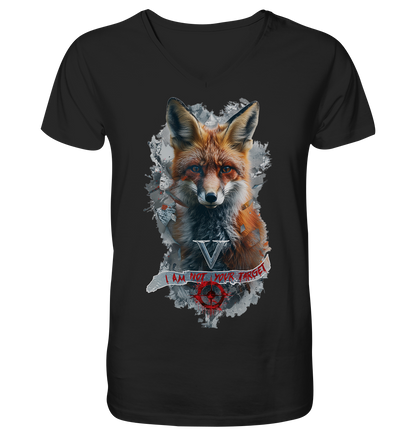 Motiv "not your target" - Herren Bio T-Shirt V-Ausschnitt