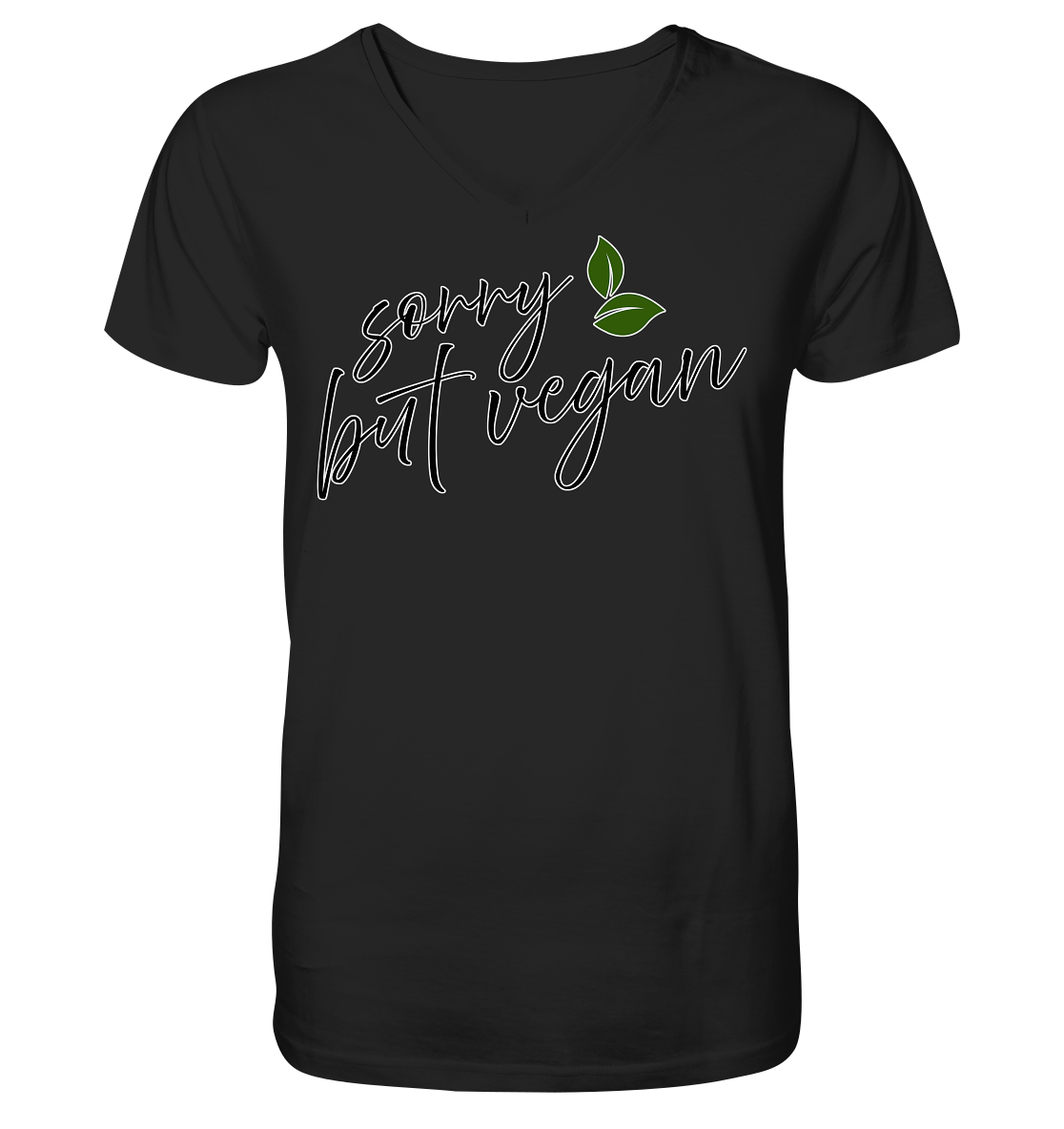 vegwear "sorry but vegan" - Men's V-neck T-shirt, organic