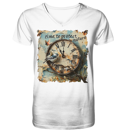 Watch - time to protect - men's v-neck