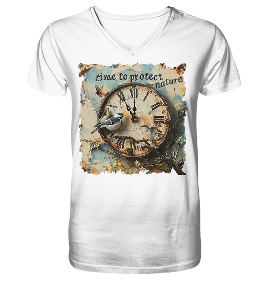 Watch - time to protect - men's v-neck